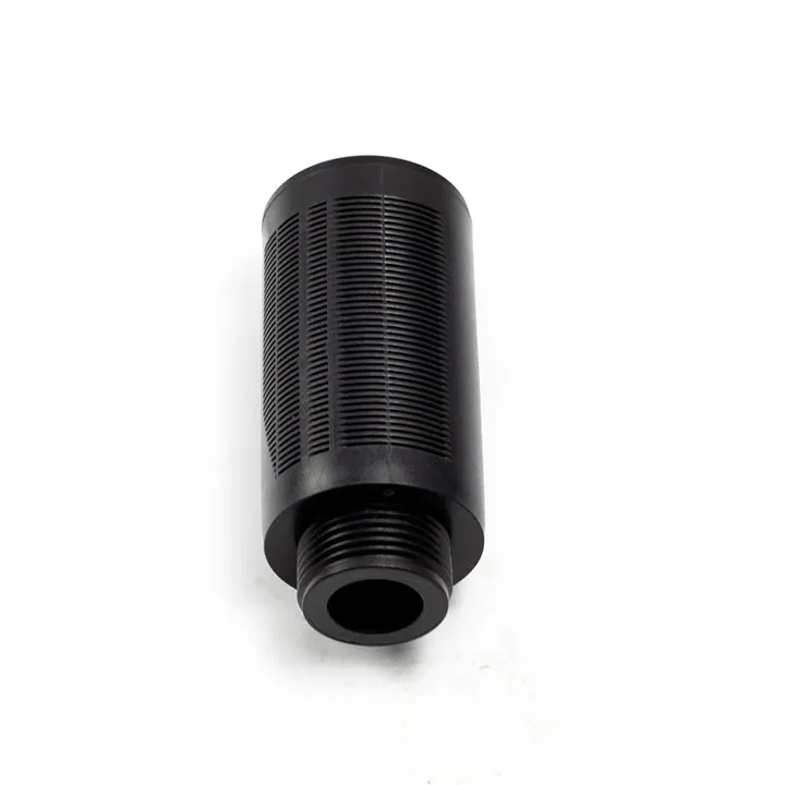  Silenziatore in plastica - SILENZIATORE IN PLASTICA SPL-F 1/2 CON FELTRO DI LANA E RETE IN ALLUMINIO COLORE NERO
