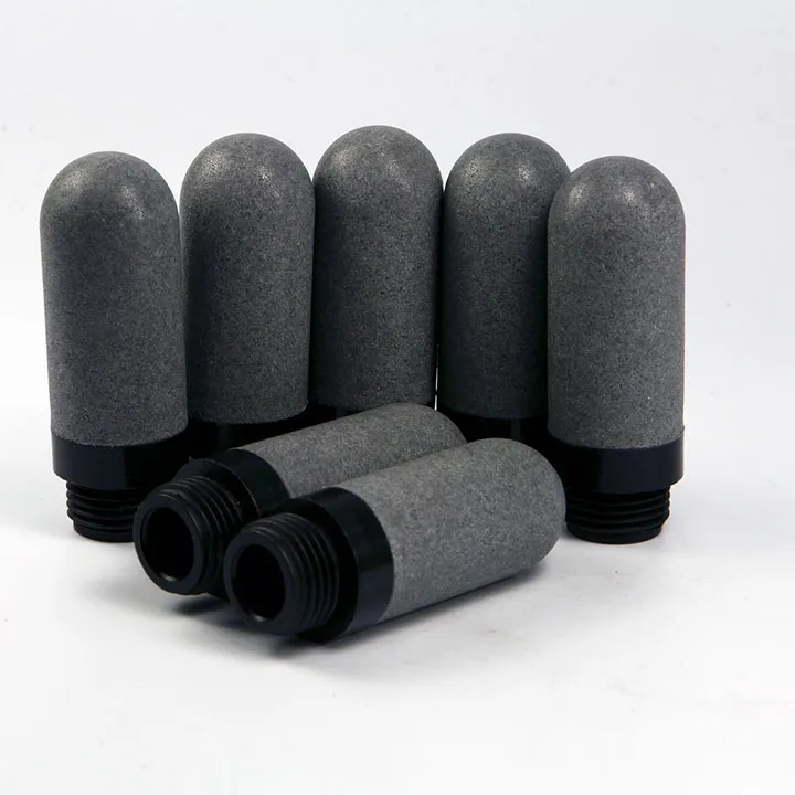 PLASTIC SILENCER SPL-F 1/8 WITH WOOL FELT & ALUMINIUM NET COLOR LIGHT BLUE - View 1